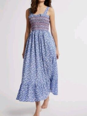 MILLE Small  garden cotton midi sundress